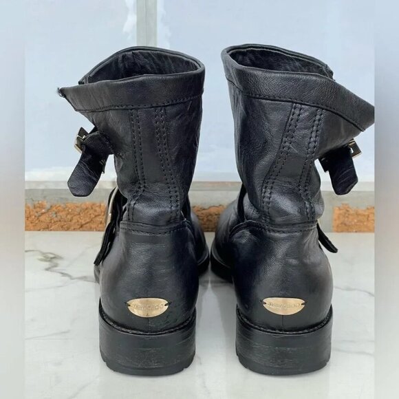 JIMMY CHOO Youth biker ankle boots 38 7.5 - Picture 3 of 11